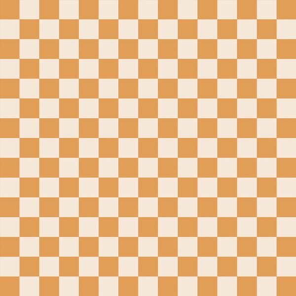 Halloween Checks in Pumpkin on Cream