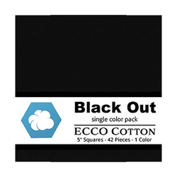 Ecco Cotton 5" Square Pack in Black Out