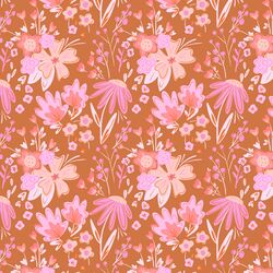 Blissful Floral in Burnt Orange