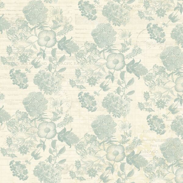 Fauna in Cream Teal
