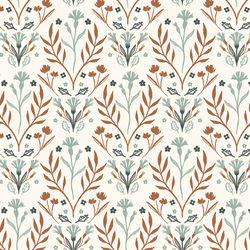 Floral Wilderness in Cream