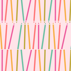 Colored Pencils in Pink