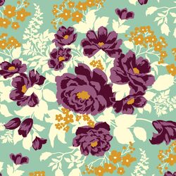 Rose Bouquet in Soft Aqua