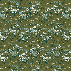 Little Flower Fields in Forest Green