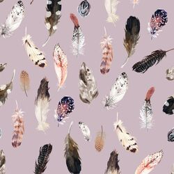 Falling Feathers in Mauve