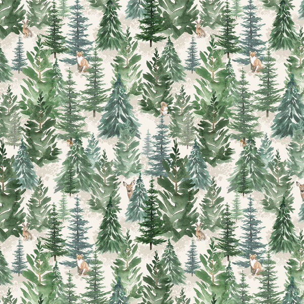 Forest in Light Cream