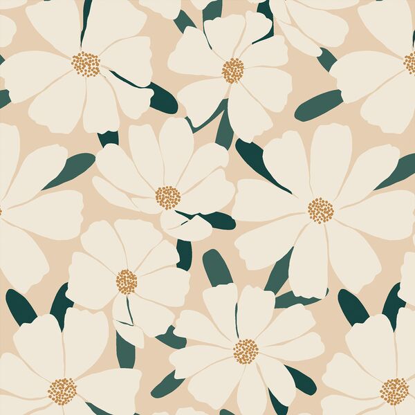 Christmas Cosmo Field in Cream on Custard
