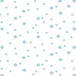 Star Light in Powder Blue on White