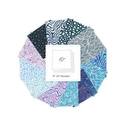 Modern Motion Ultraviolet Batiks 10" Square Pack A