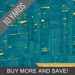 Uncorked in Turquoise Metallic - 10 Yard Bolt