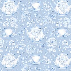 Garden Tea Party in Hydrangea Blue