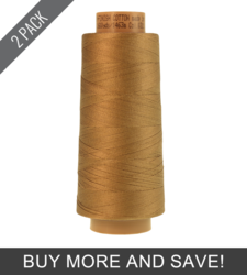 Dark Tan (9140-0287) - Silk Finish Cotton 40wt - 1600 Yards (2 Pack)