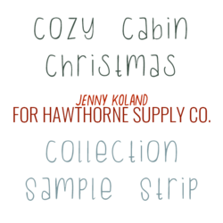 Cozy Cabin Christmas Sample Strip