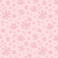 Silhouette Blooms in Petal Pink