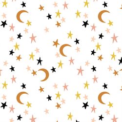 Moonlit Stars in White