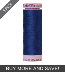 Imperial Blue (9105-1304) - Silk Finish Cotton 50wt - 164 Yards (5 Pack)