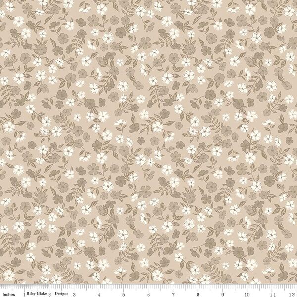 Flower Toss in Tan