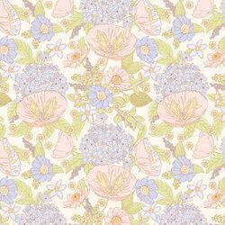 June Florals in Cream
