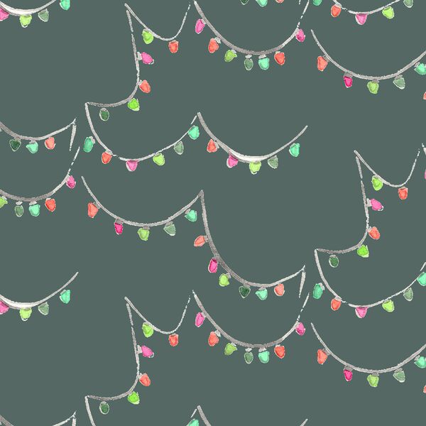 Holiday Lights in Dark Spruce