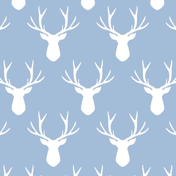 Stag Silhouette in Water