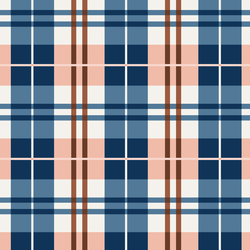 Plaid in Rust and Royal