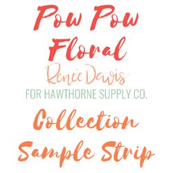 Pow Pow Floral Sample Strip