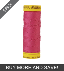 Hot Pink (9128-1423) - Silk Finish Cotton 28wt - 87 Yards (5 Pack)