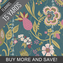 Global Charm Flannel in Tapis - 15 Yard Bolt