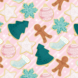 Christmas Cookies in Mistletoe