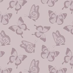 Fluttering Butterfly in Light Purple