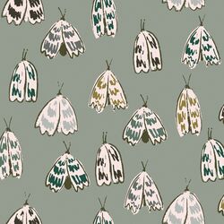 Garden Moths in Sage Green