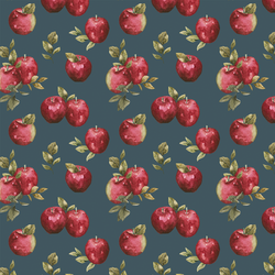 Apples in Night Blue
