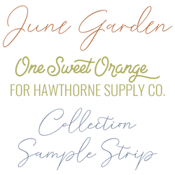 June Garden Sample Strip