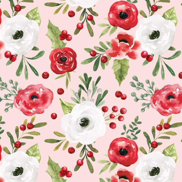 Winter Roses in Pink