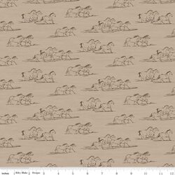 Horse Toile in Tan
