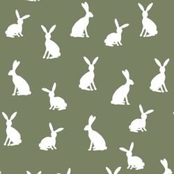 Cottontail Silhouette in Olive