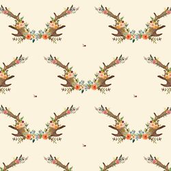 Large Meadow Horns in Ivory
