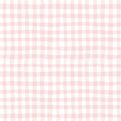 Organic Gingham in Rose Pink