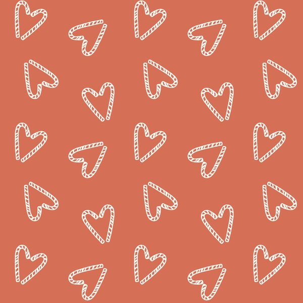 Peppermint Hearts in Candy Cane