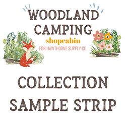 Woodland Camping Sample Strip
