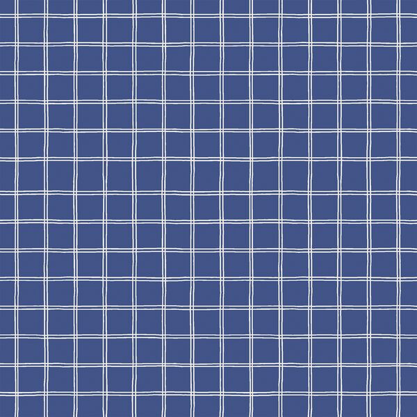 Minimal Grid in Ultramarine Blue