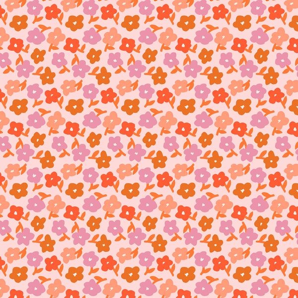 Little Daisy Stems in Coconut Ice Pink