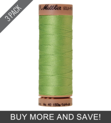 Jade Lime (9136-1527) - Silk Finish Cotton 40wt - 164 Yards (3 Pack)