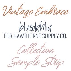 Vintage Embrace Sample Strip