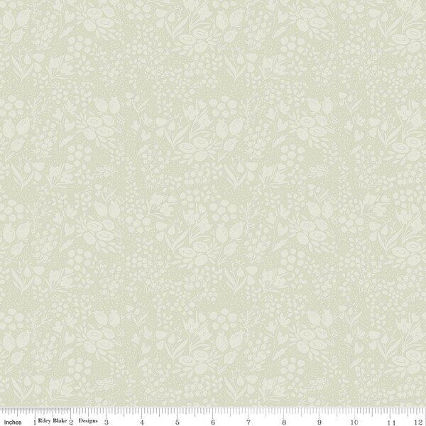 Tonal Floral in Green