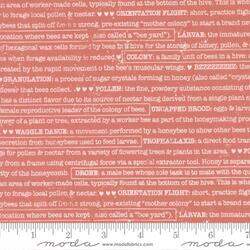 Buzz Words in Dark Pink