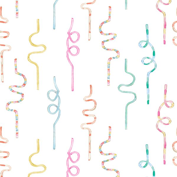 Large Twisty Straws in Picnic