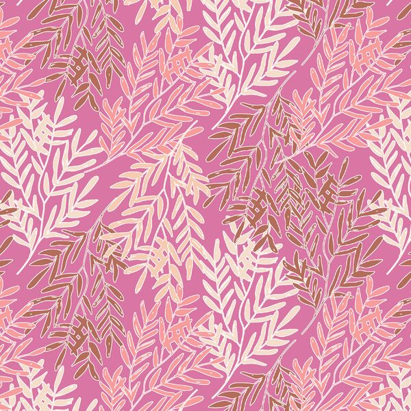 River Leaves in Fuschia