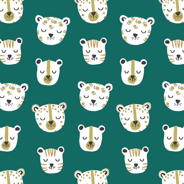 Jungle Cats in Emerald