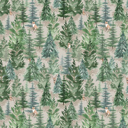 Forest in Light Khaki